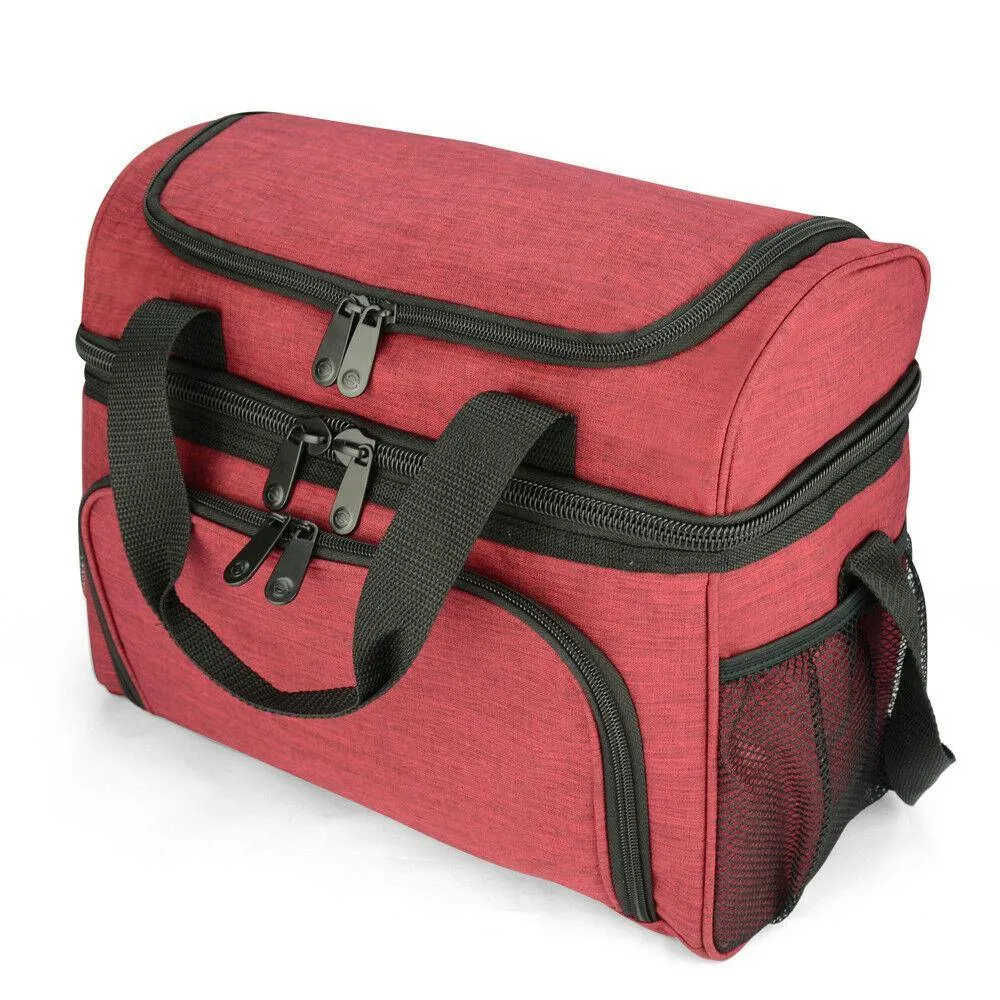 19L Dual Compartment Insulated Lunch Bag Cooler Bag