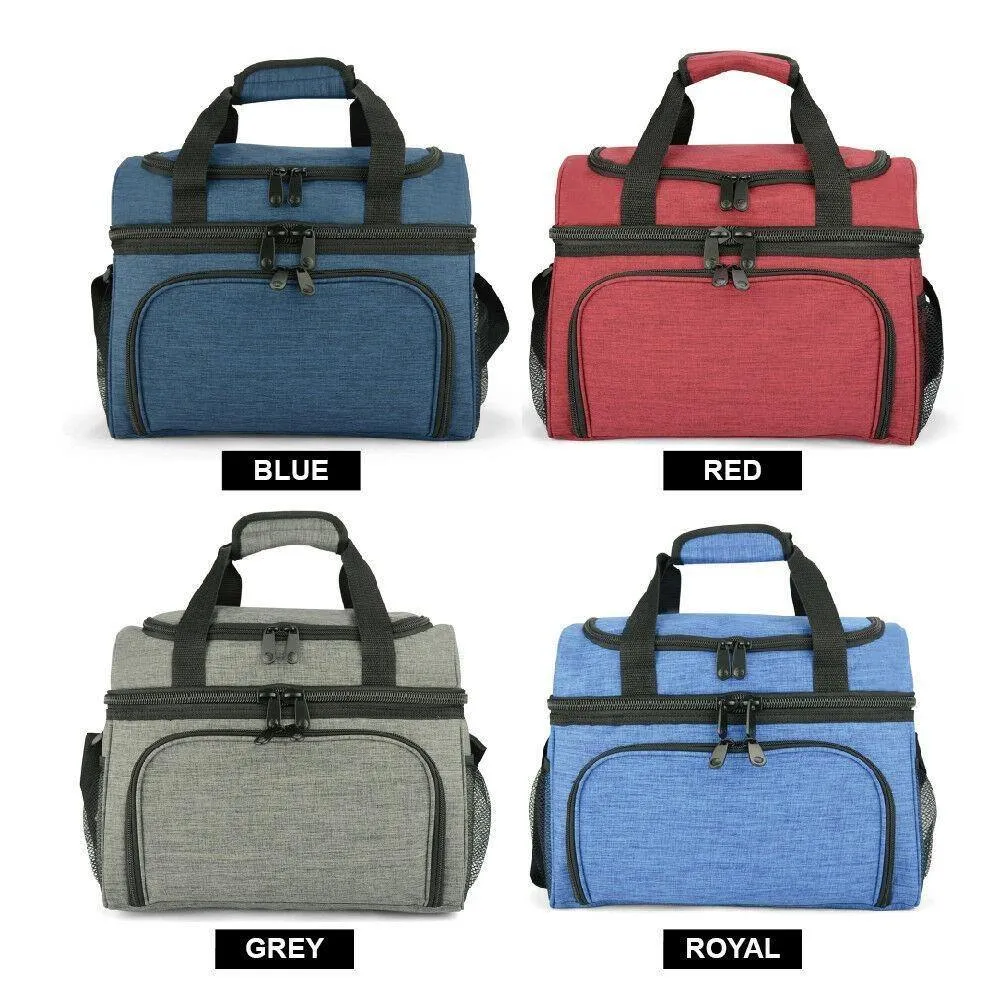 19L Dual Compartment Insulated Lunch Bag Cooler Bag