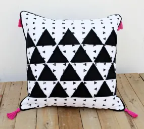 Aztec print pillow cover, cotton pillow case, tribal, geometrical, standard size, sizes available.