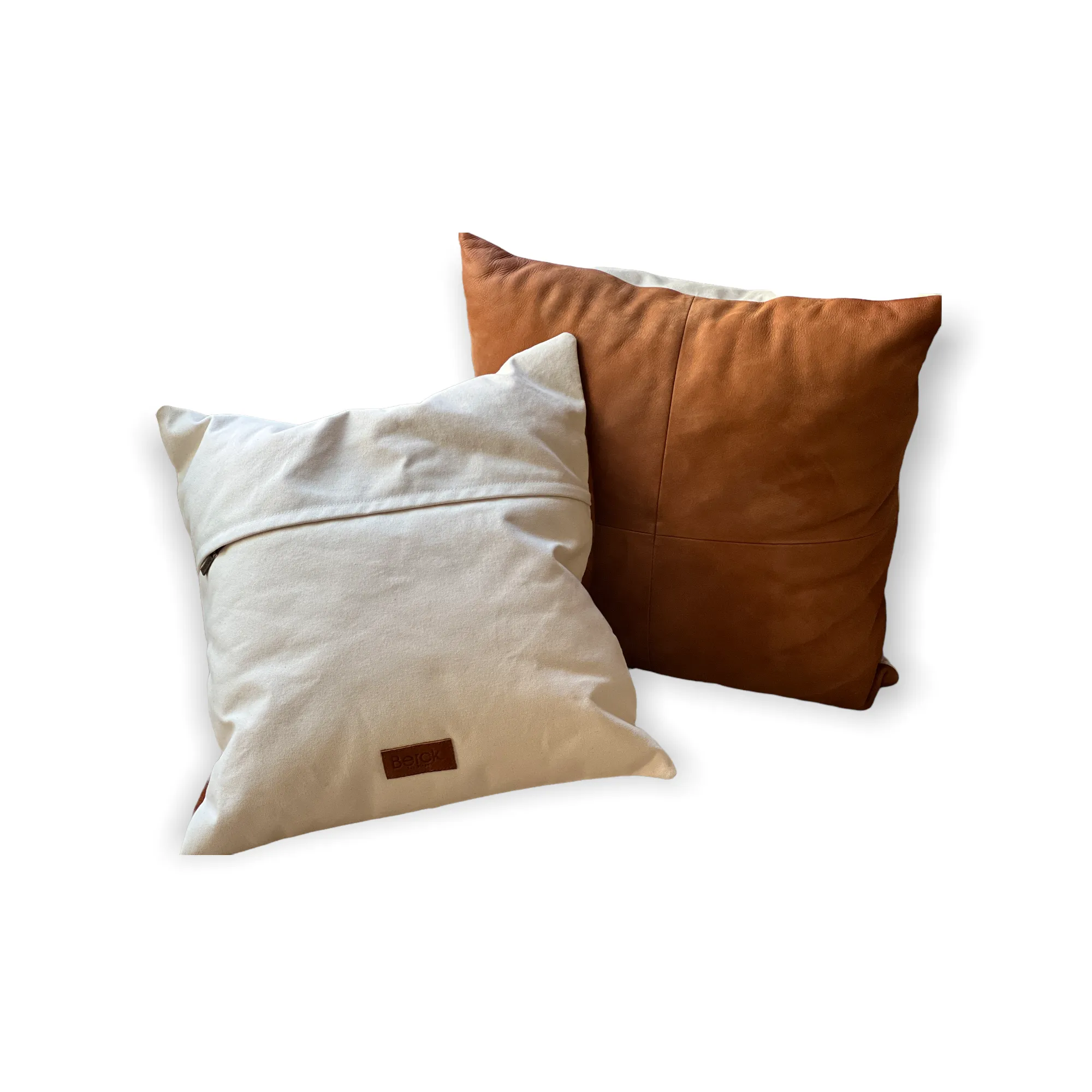 Berck Leather Throw Pillows