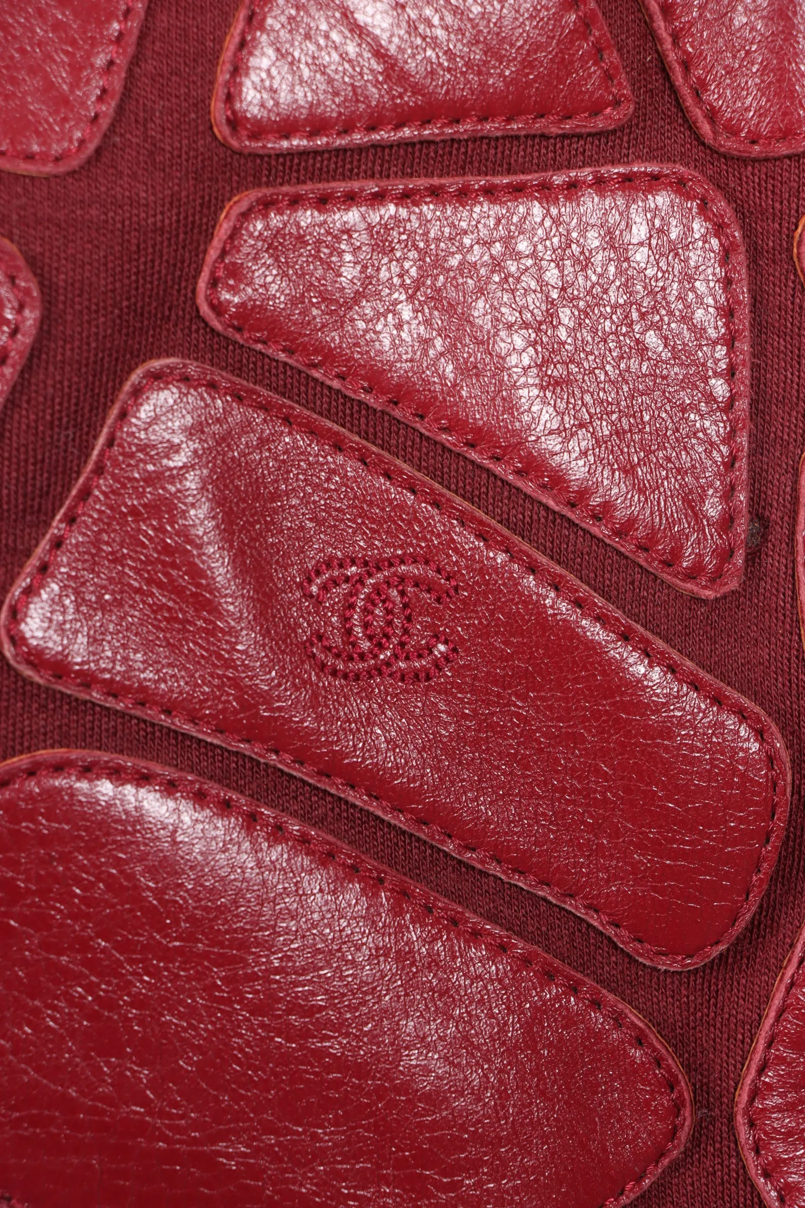 CHANEL 'Scales' Red Leather Camera Bag Italy Made