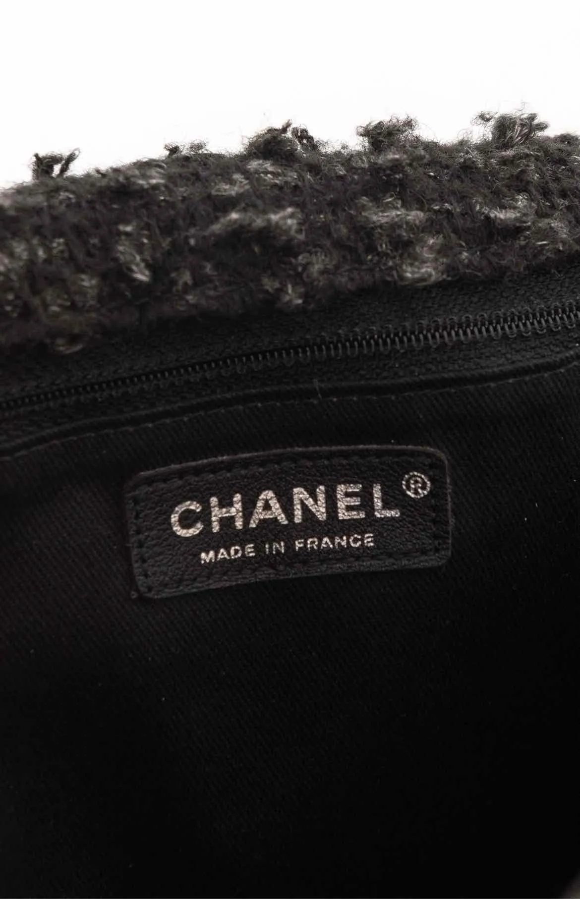 Chanel Tweed CC Lock Flap Messenger Bag