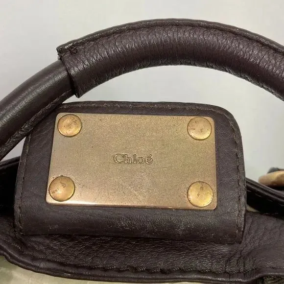 Chloe 2007 Chloe Paddington Brown Leather w/ Lock and Key Bag