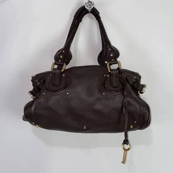 Chloe 2007 Chloe Paddington Brown Leather w/ Lock and Key Bag