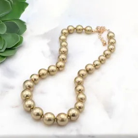 Chloe Gold Bead Necklace