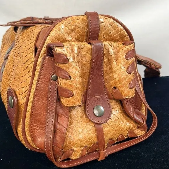 Chloe Silverado Brown Snake Bag