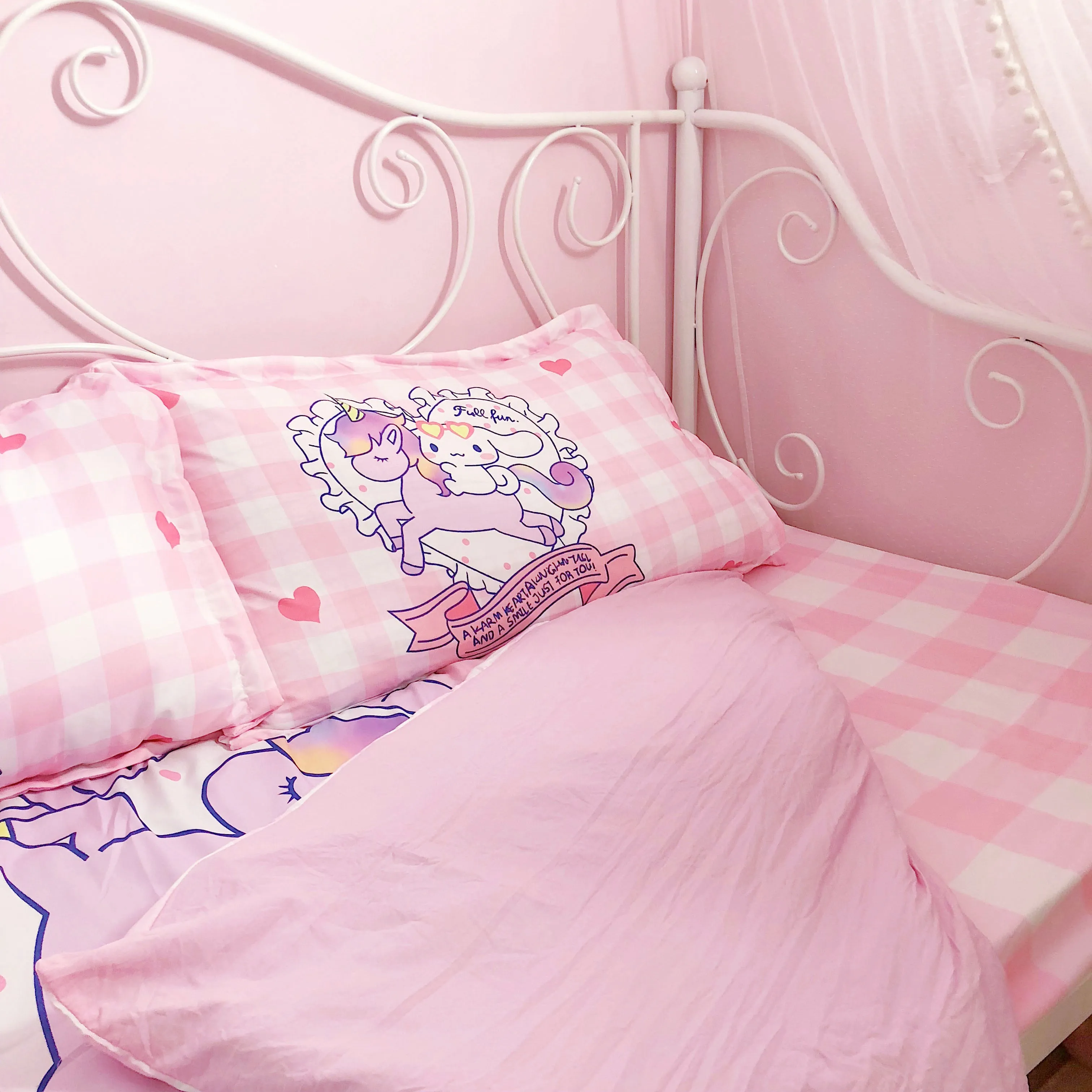 clearance Cinnamorolls unicorn bed linen