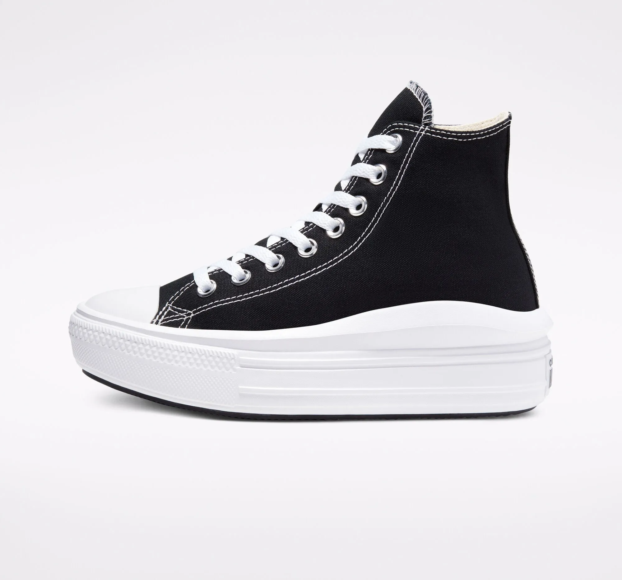 Converse women's Chuck Taylor All Star Move high ankle sneakers shoe 568497C black white