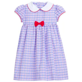 Davant Bow Dress - Paddington Plaid