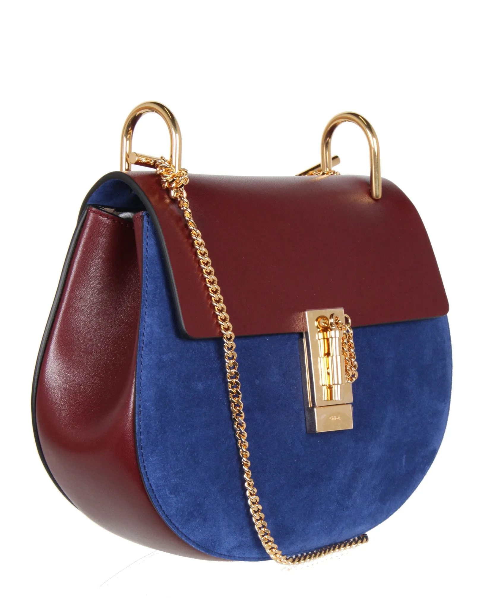 Drew Small Bi-Col Suede, Blue/Velvet