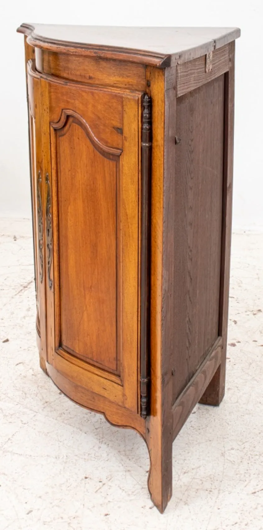 French Louis XV Provincial Style Corner Cupboard