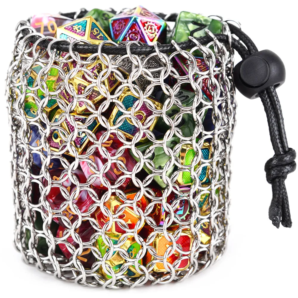 Handmade Chainmail Dice Bag