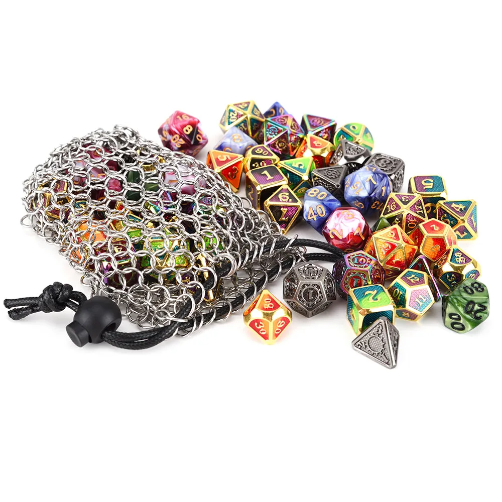 Handmade Chainmail Dice Bag