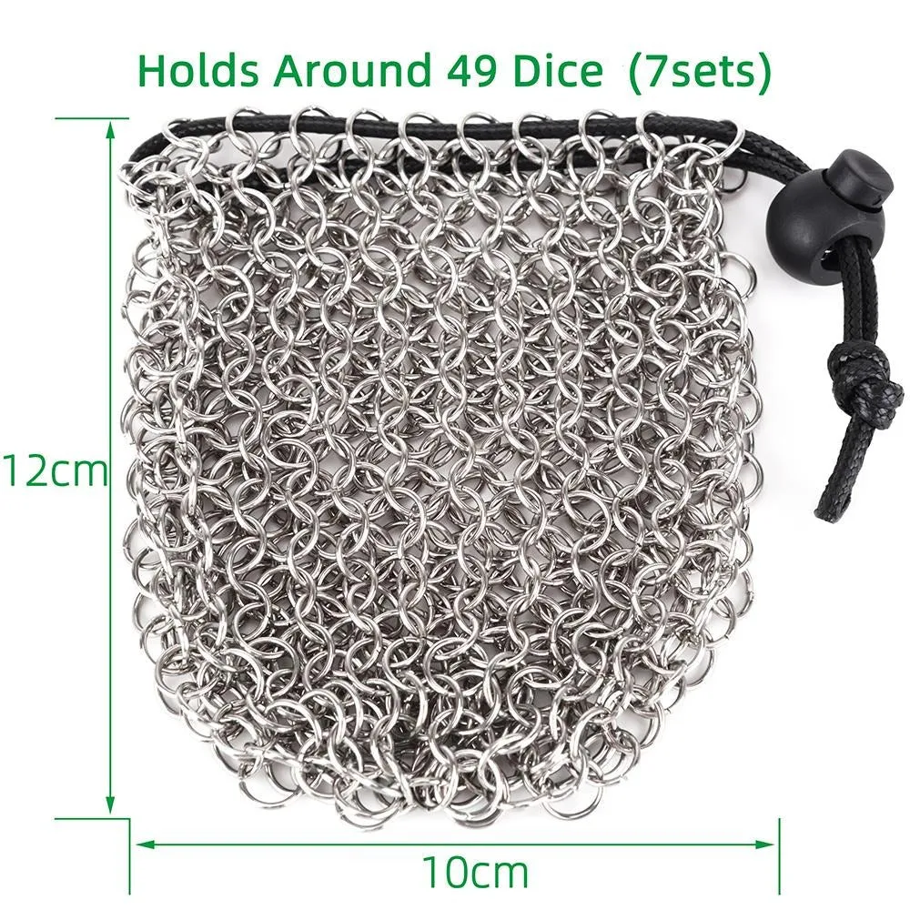 Handmade Chainmail Dice Bag