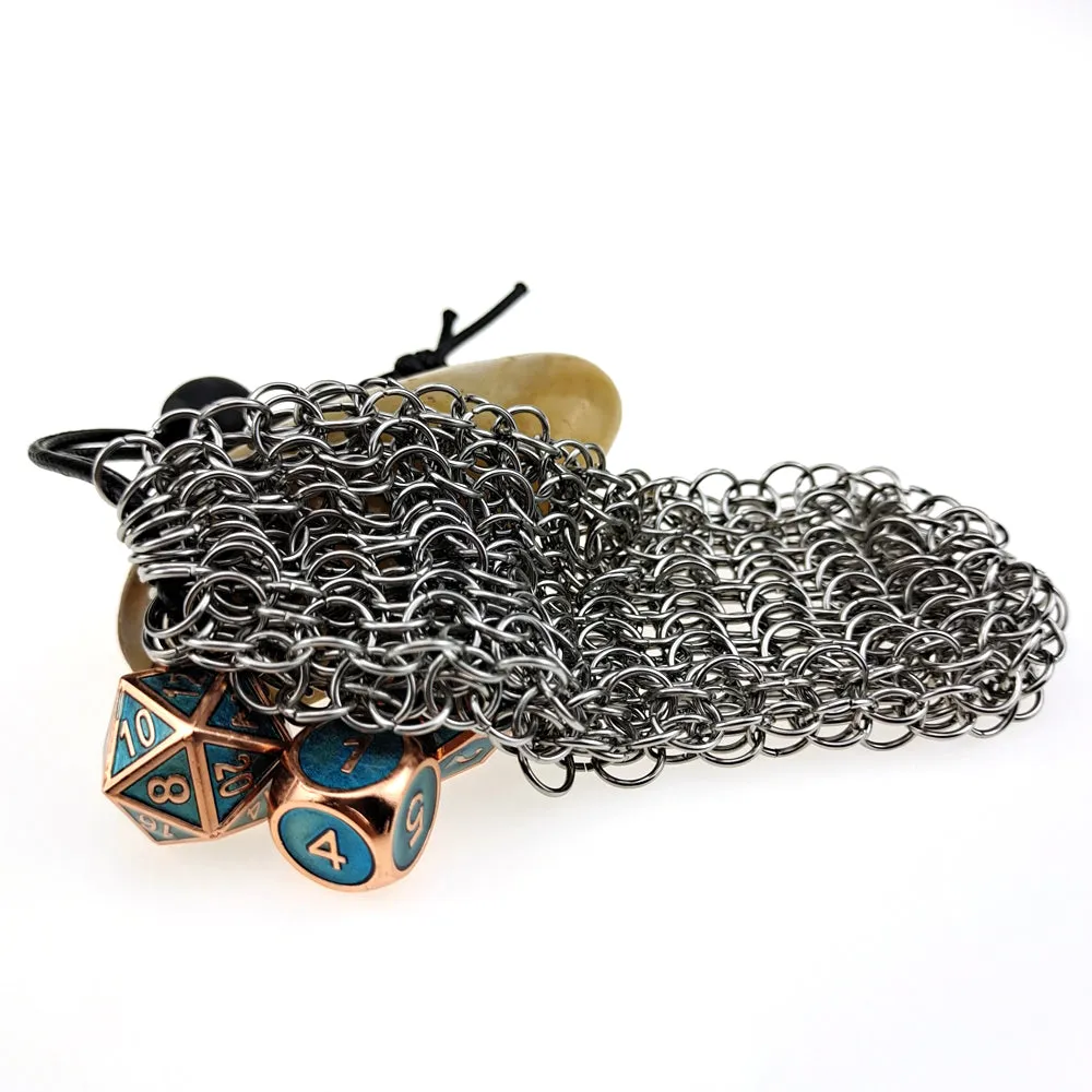 Handmade Chainmail Dice Bag