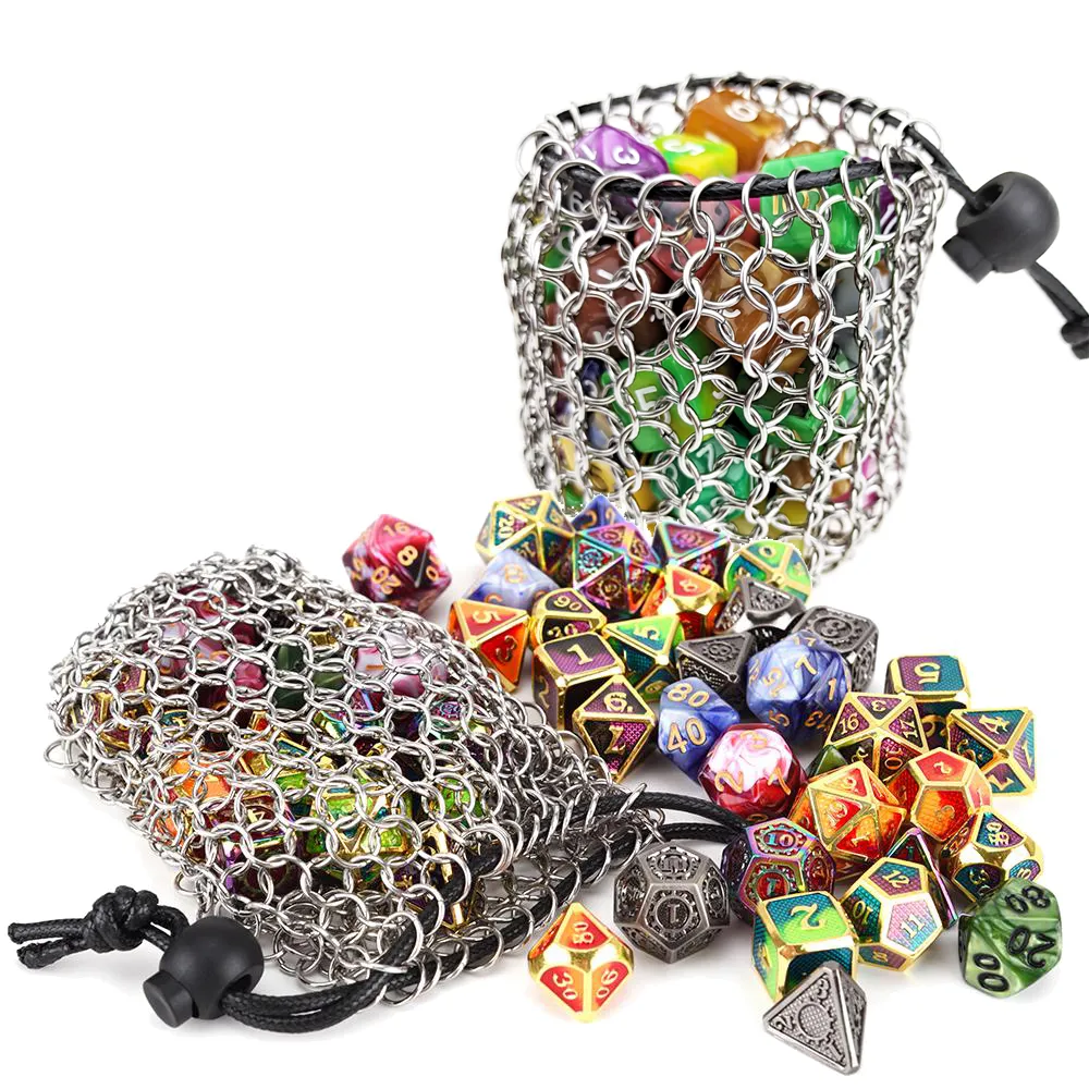 Handmade Chainmail Dice Bag