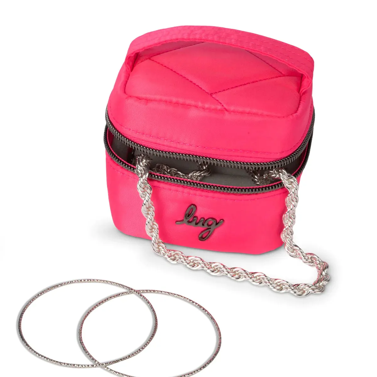 LUG Swizzle Mini Jewelry Case in Magenta