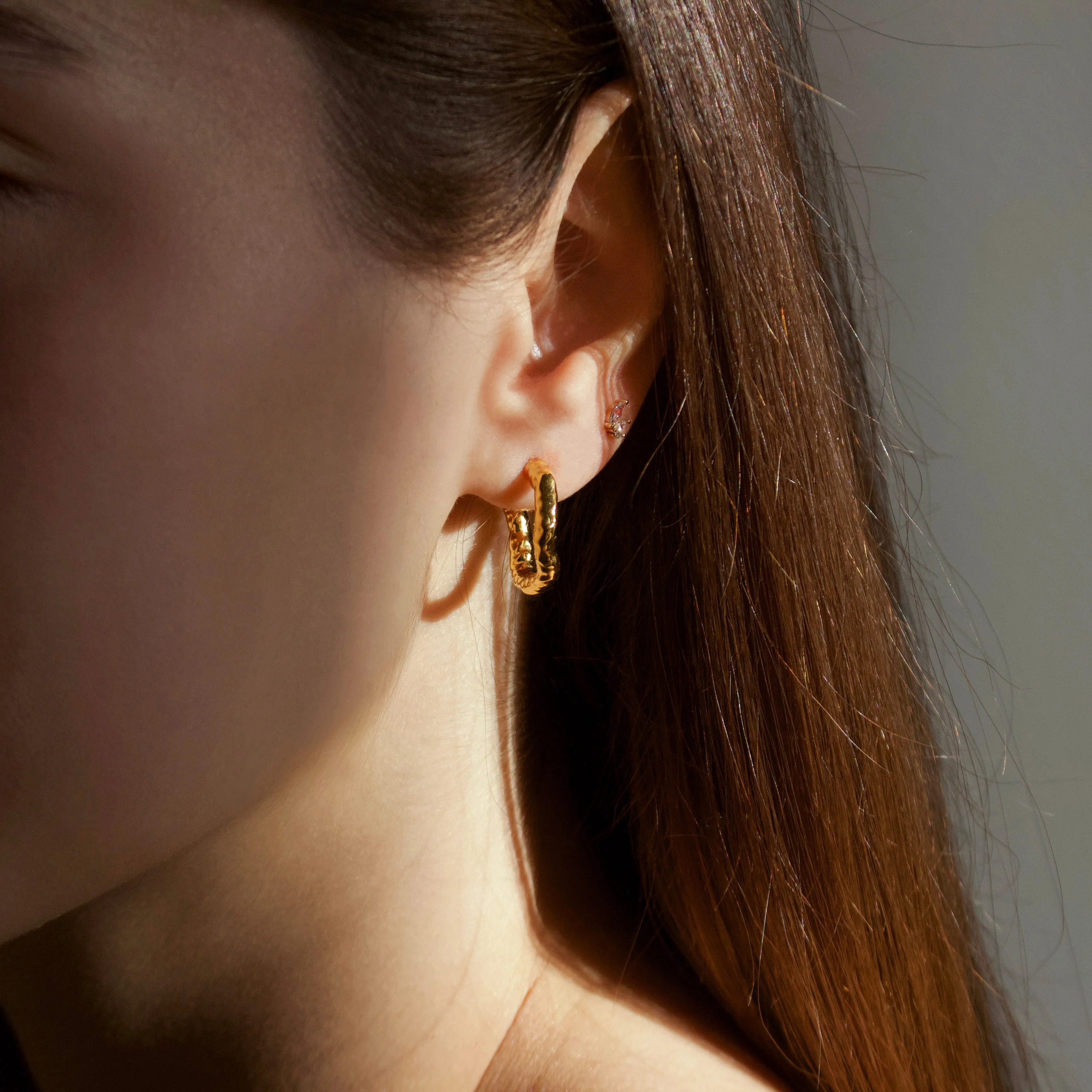 Luxe Molten Hoop Earrings