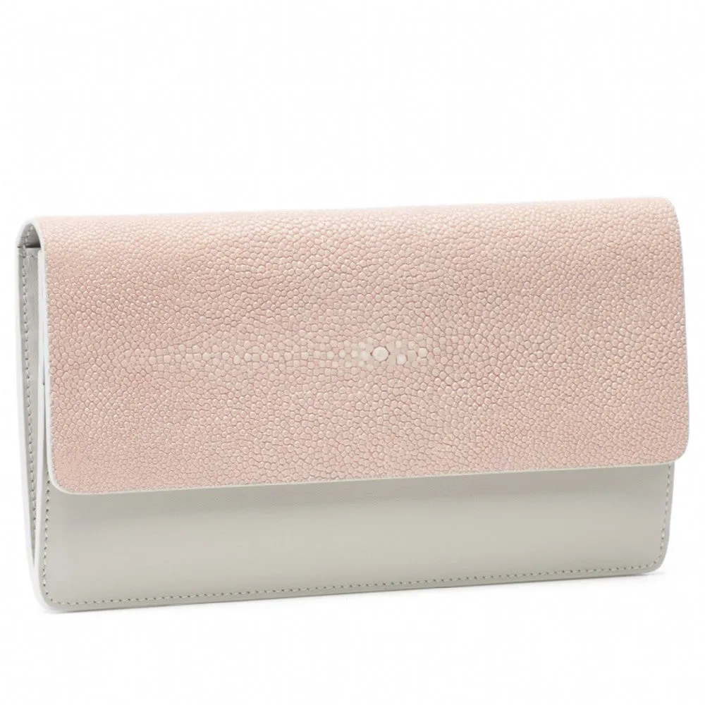 Maya Shagreen Fold Front Wallet Or Clutch