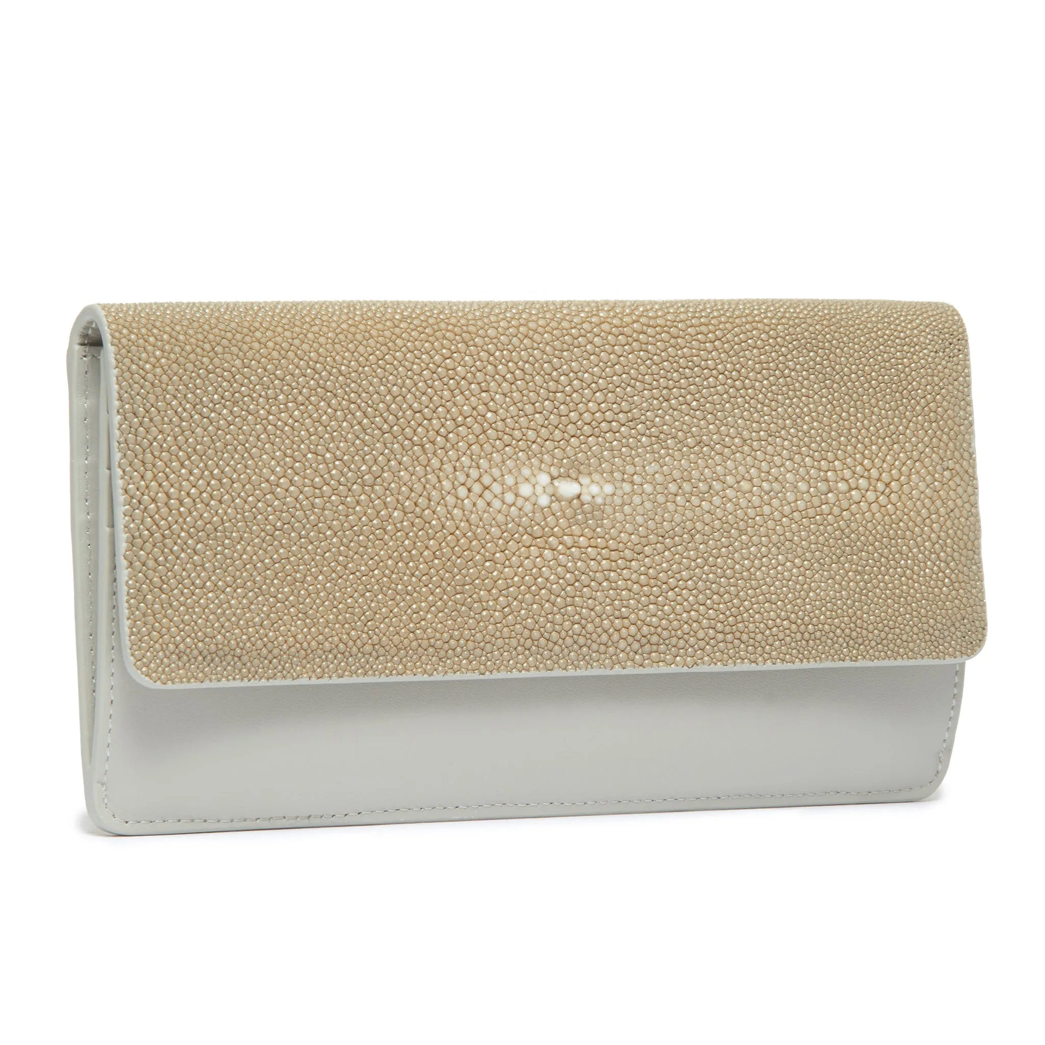 Maya Shagreen Fold Front Wallet Or Clutch