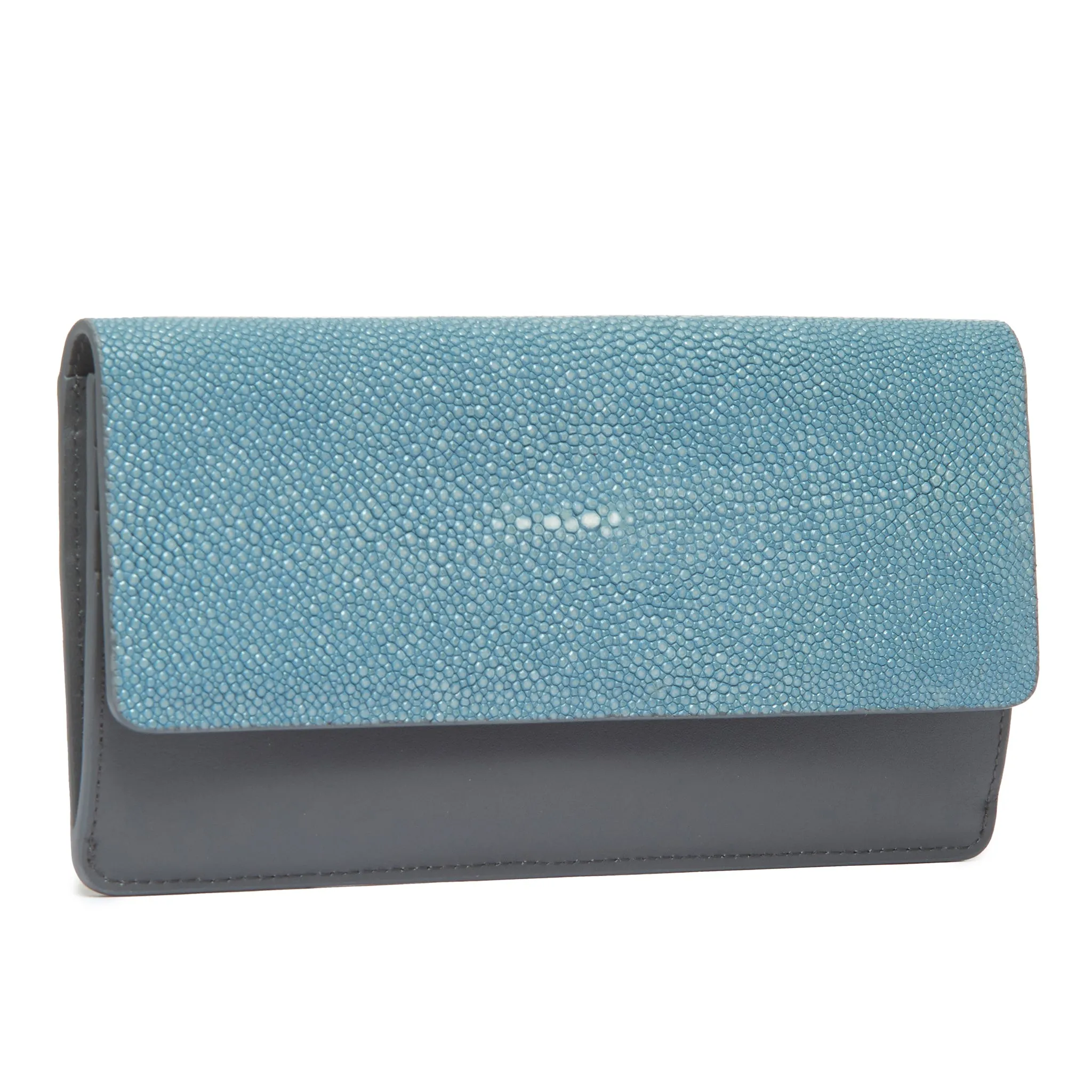 Maya Shagreen Fold Front Wallet Or Clutch