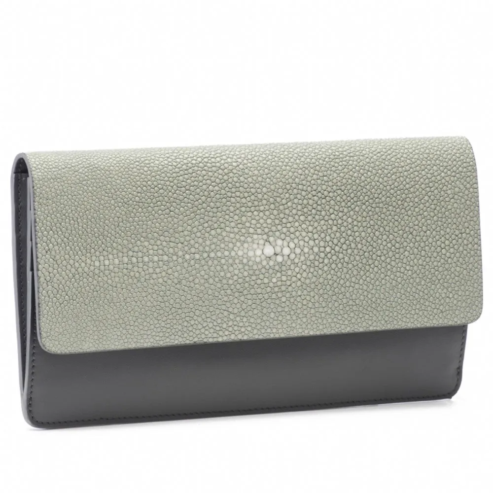 Maya Shagreen Fold Front Wallet Or Clutch