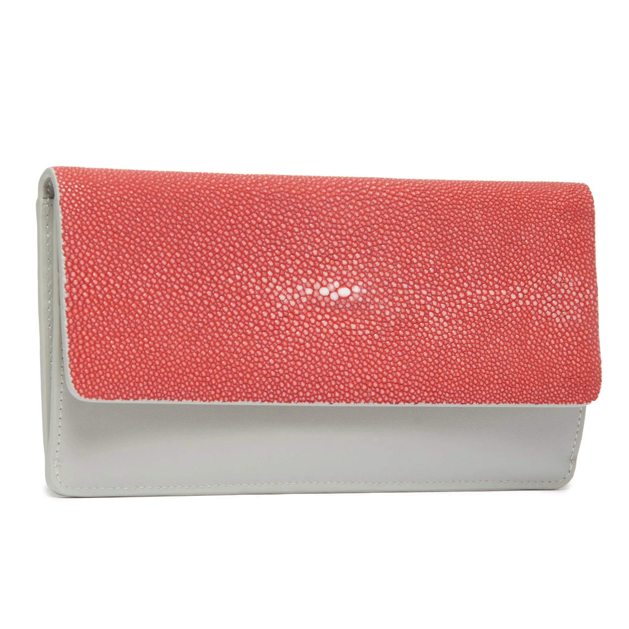 Maya Shagreen Fold Front Wallet Or Clutch