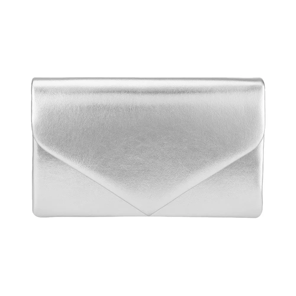 Metallic Envelope Evening Clutch Bag Crossbody Bag