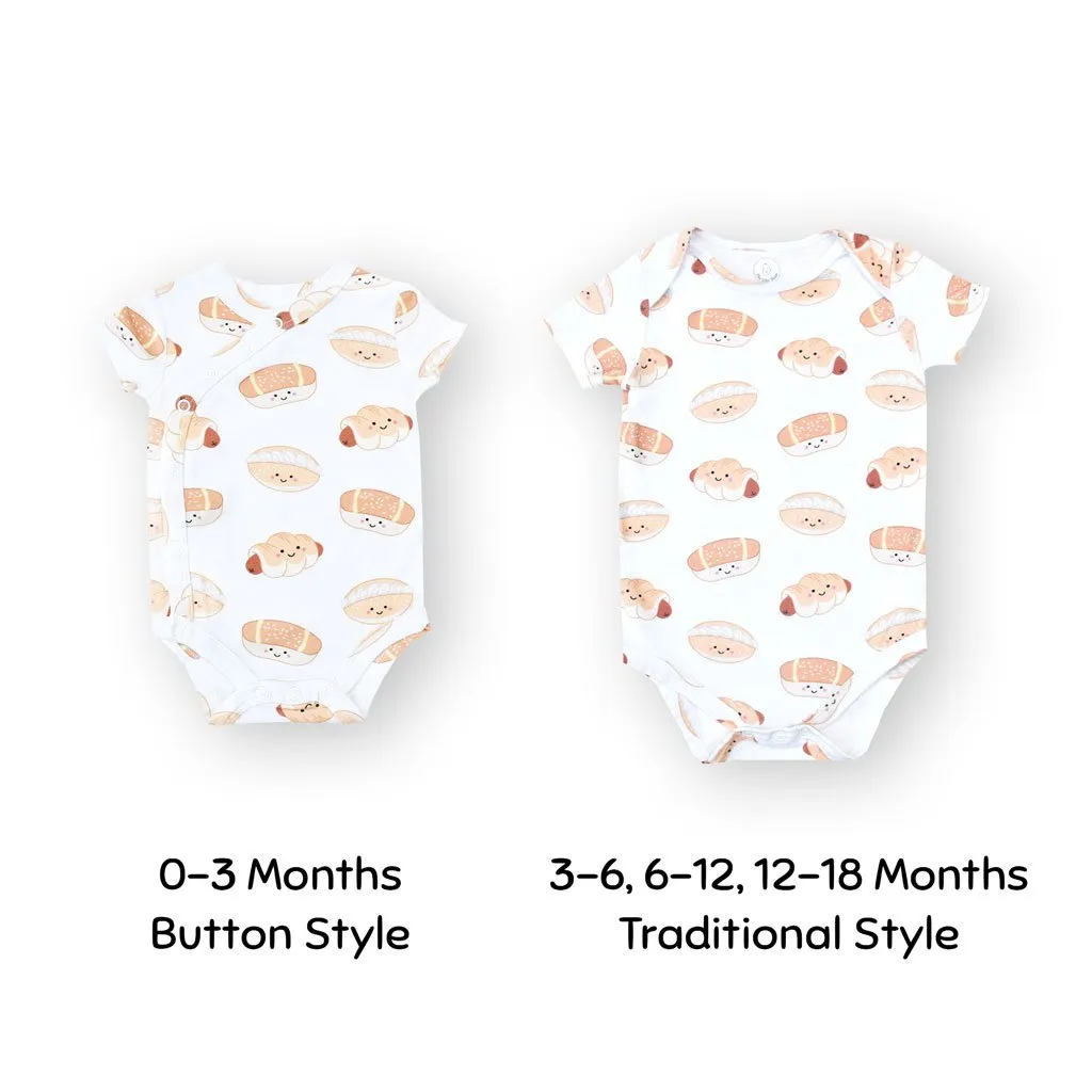 Organic Cotton Bodysuit - Bakery Buns