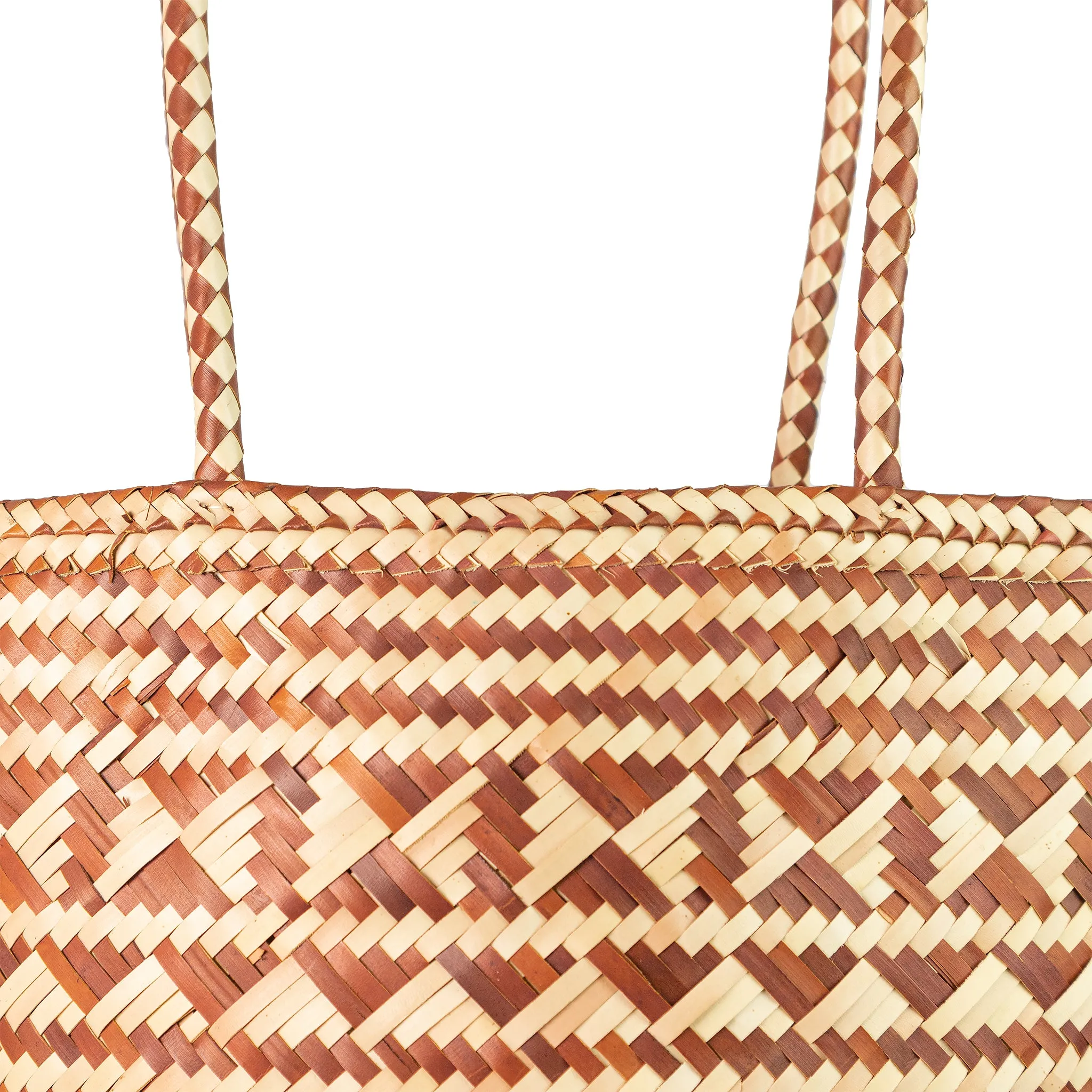 Palm Leaf Shopper Market Tote