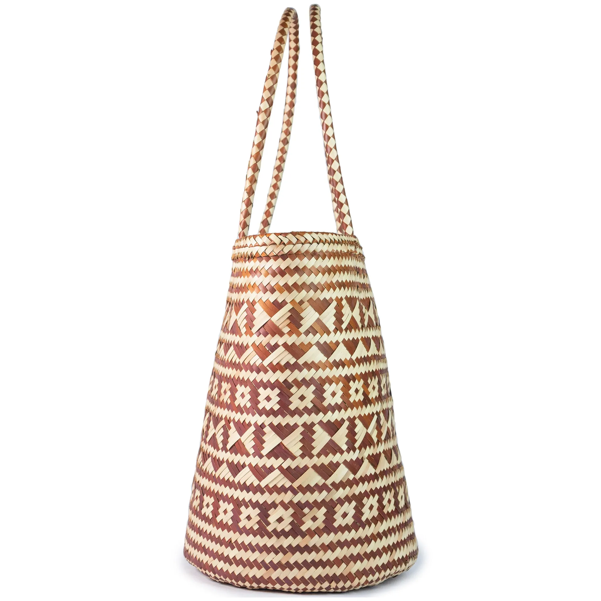 Palm Leaf Shopper Market Tote