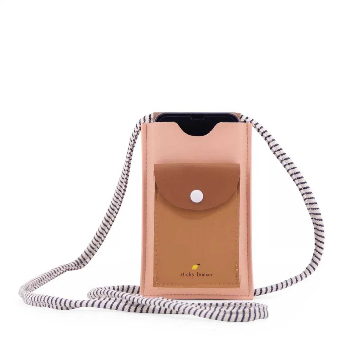 phone pouch | xl | ton sur ton | lemonade pink   cinnamon brown   (1801781)