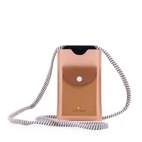 phone pouch | xl | ton sur ton | lemonade pink   cinnamon brown   (1801781)