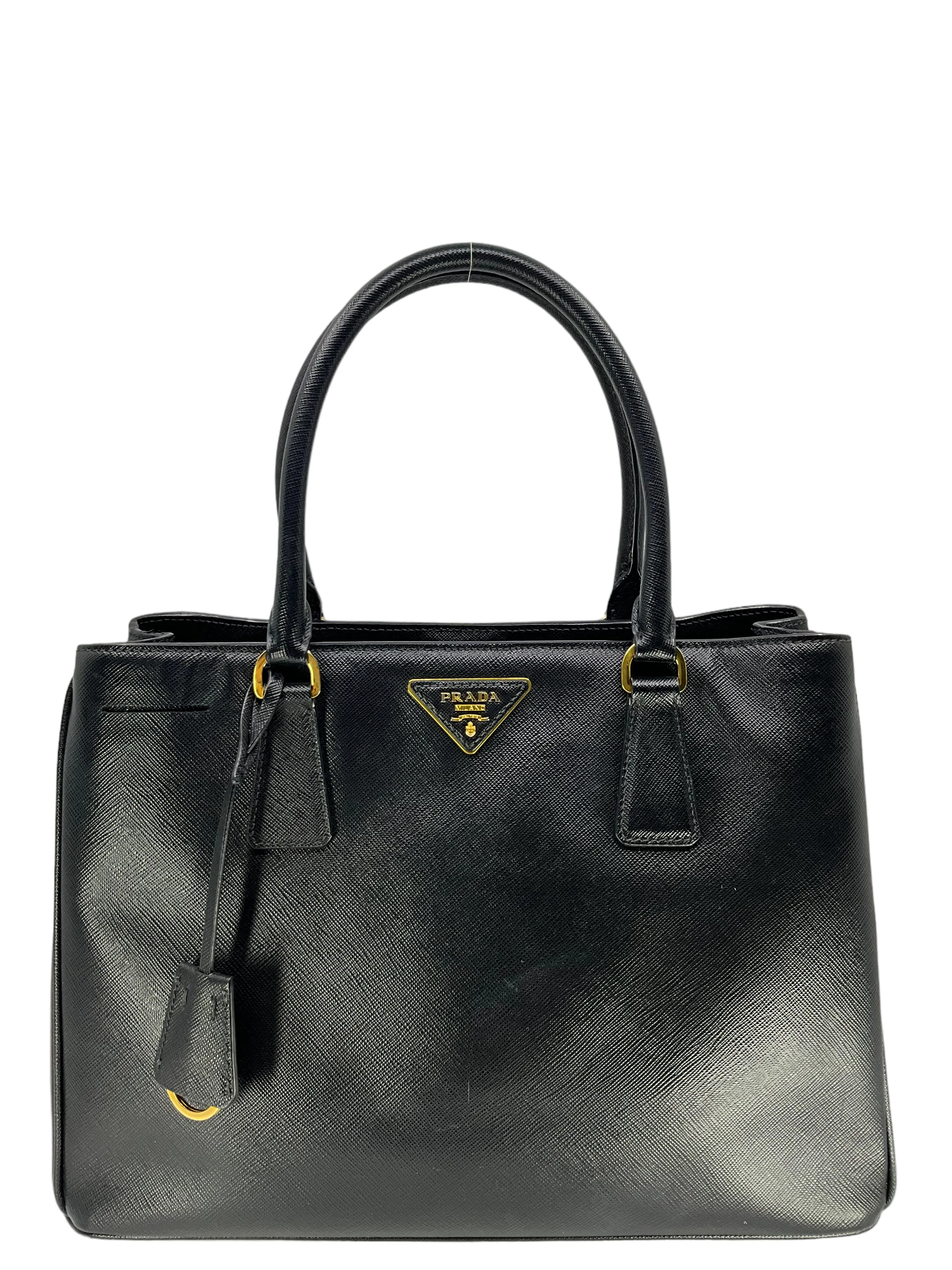 Prada Black Saffiano Leather Tote Bag