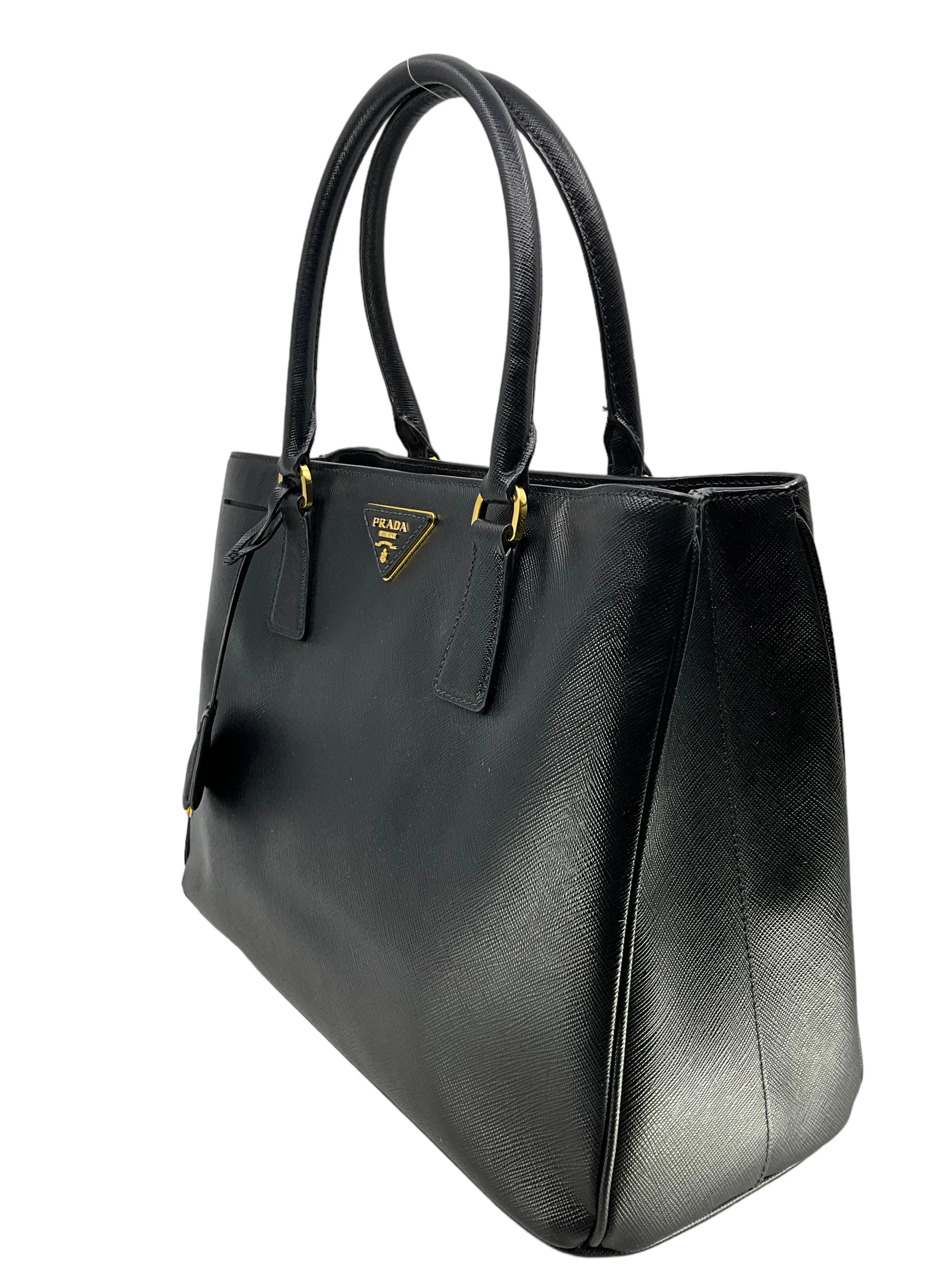 Prada Black Saffiano Leather Tote Bag