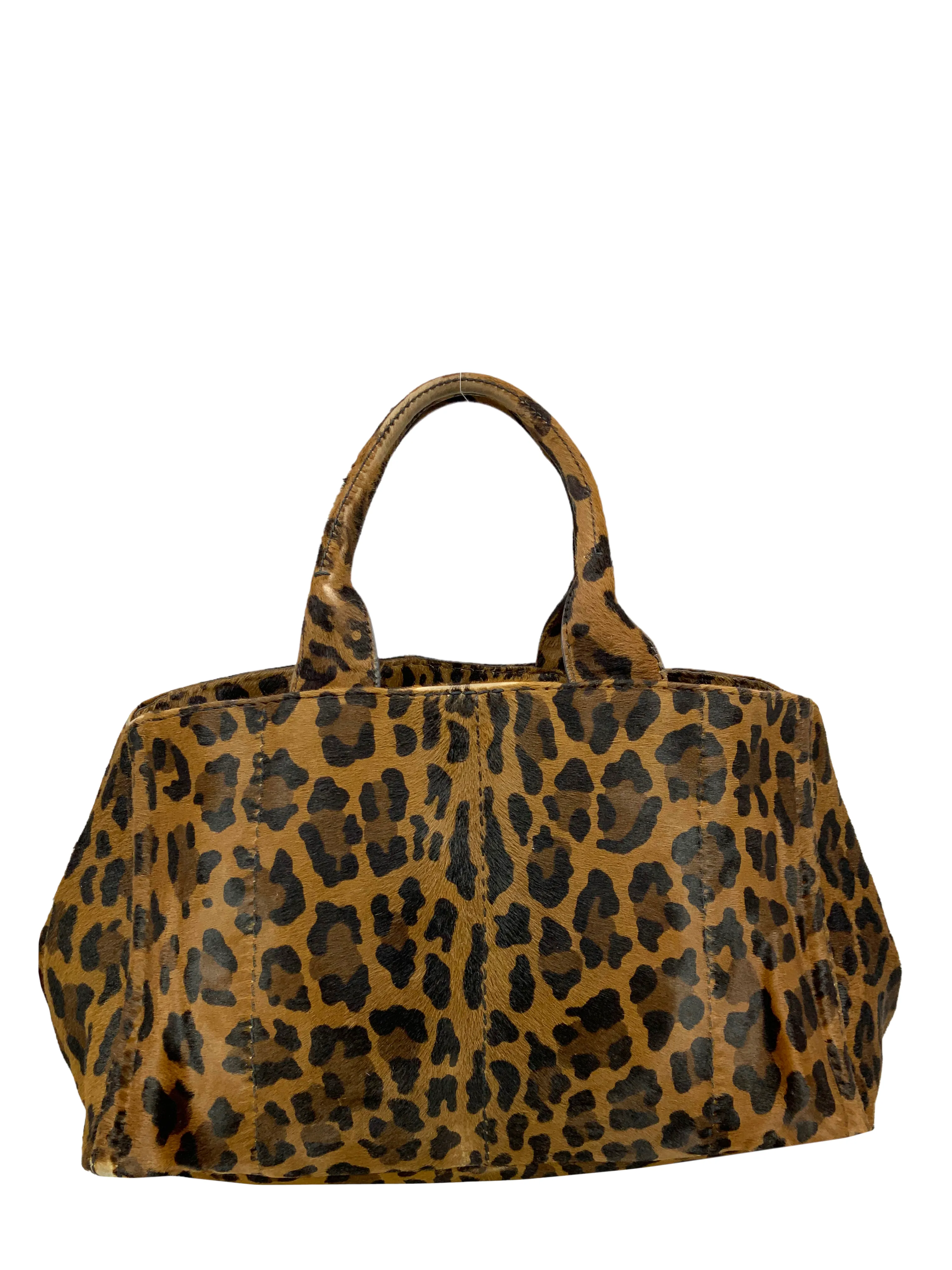 Stylish PRADA Large Tote Bag in Exquisite Cavallino Calf Hair