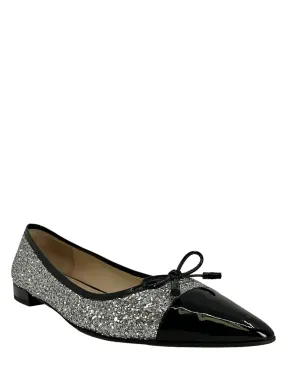 Prada Glitter Ballet Flats Size 9