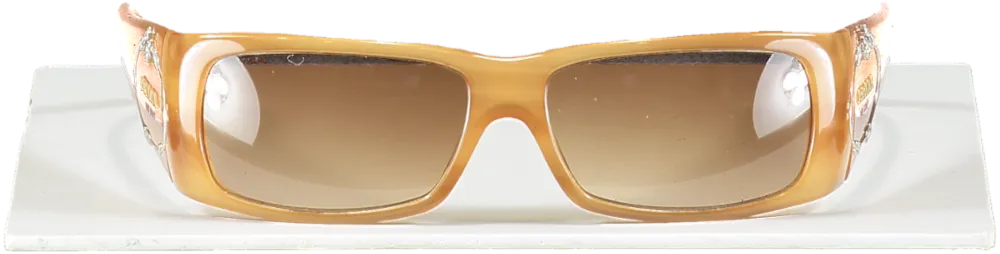 Prada Milano  Camel Logo Arm Sunglasses