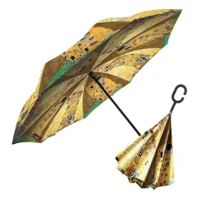 RainCaper Klimt "The Kiss" Reverse Umbrella