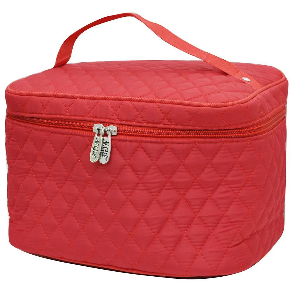 Red NGIL Large Top Handle Cosmetic Case