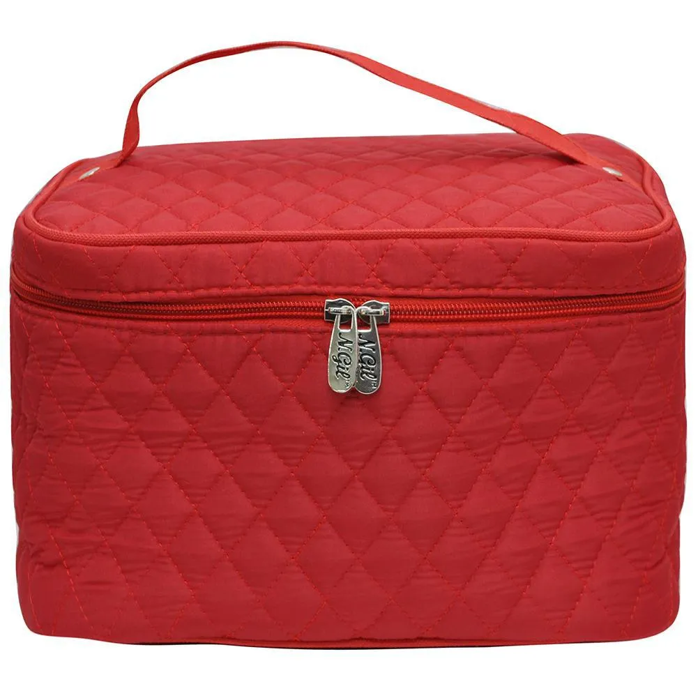 Red NGIL Large Top Handle Cosmetic Case