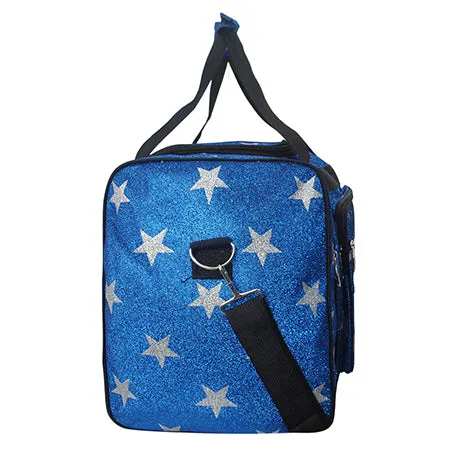 Royal Blue Glitter Super Star NGIL Canvas 23 Duffle Bag