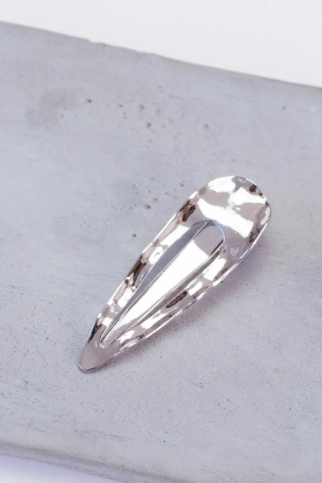 Silver Bullet Hair Clip, Silver