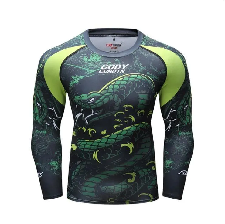 Snake Compression 'Jungle Viper' Elite Long Sleeve Rashguard