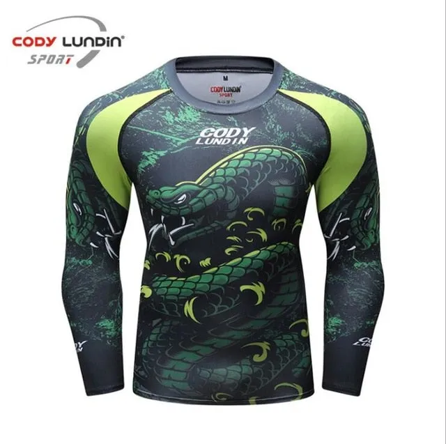 Snake Compression 'Jungle Viper' Elite Long Sleeve Rashguard