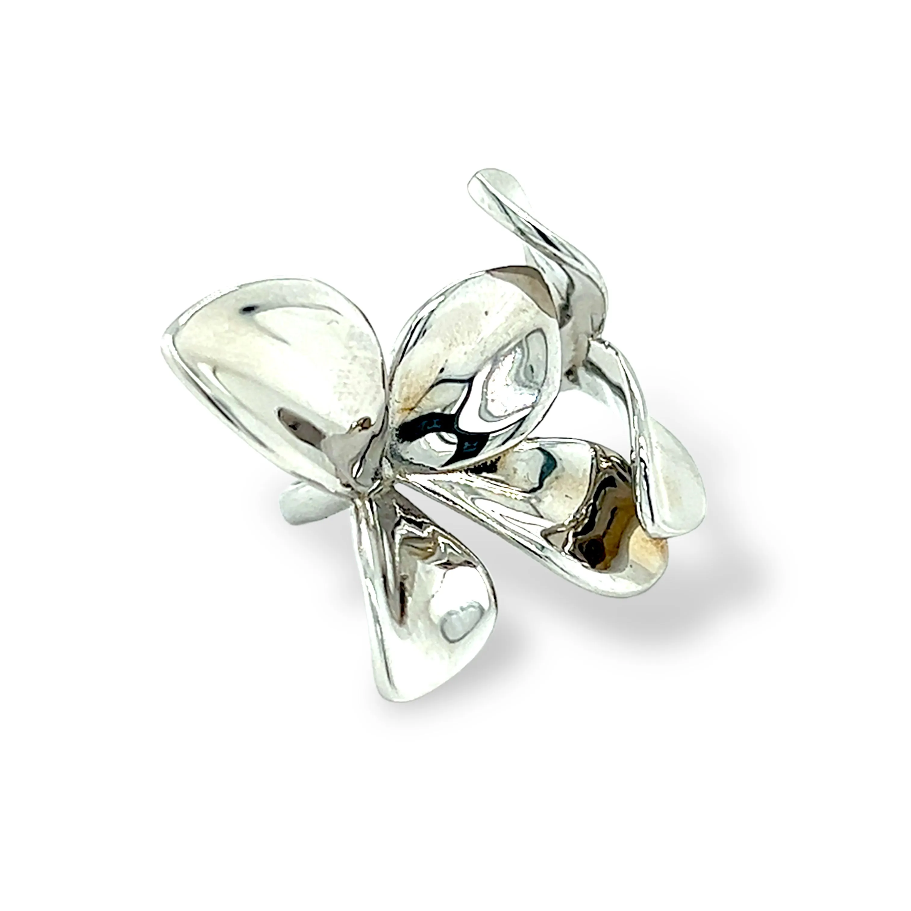 Sterling silver 925 two magnolias lady’s ring