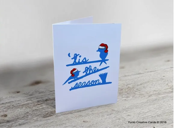 'Tis The Season' Badminton Greeting Card