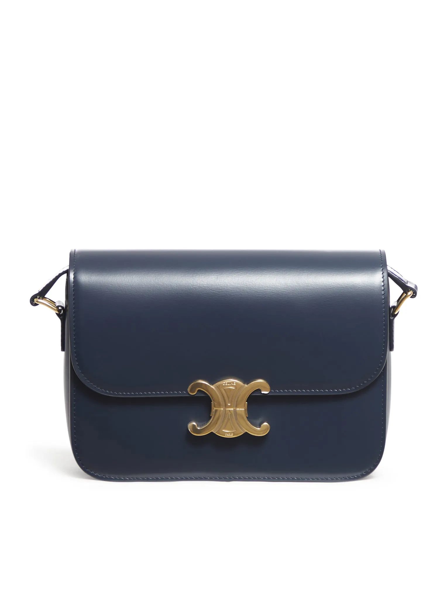 TRIOMPHE CLASSIQUE BAG IN GLOSSY CALFSKIN