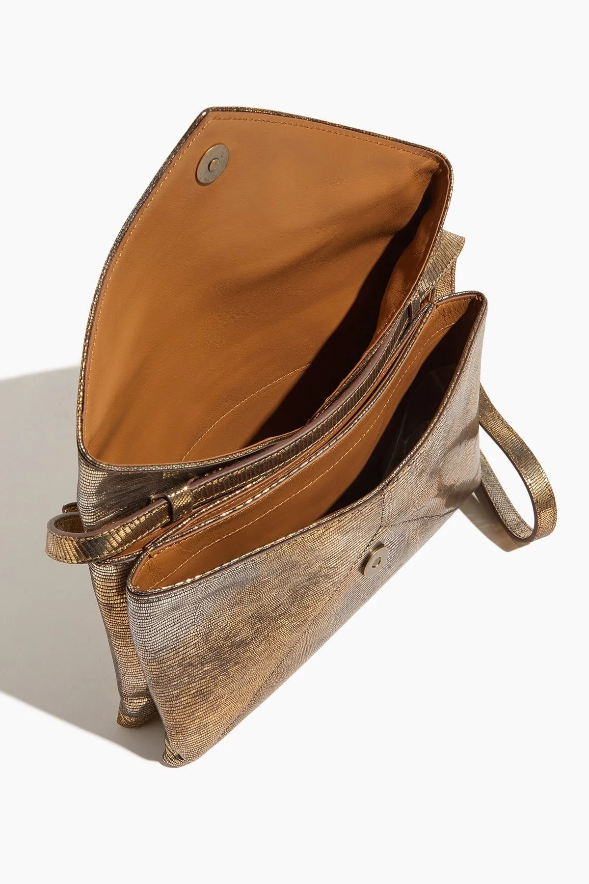 Useful Bellows Envelope Bag in Oxyde