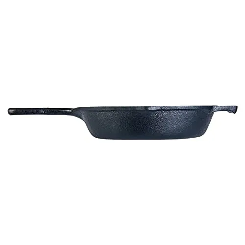 Wonderchef Forza Cast-Iron Fry Pan, Pre-Seasoned Cookware, Induction Friendly, 24cm, 3.8mm